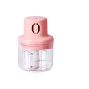 Mini Triturador Elétrico Recarregável USB – Compacto, 250ml, Prático e Eficiente