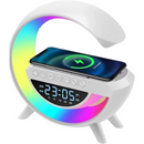 Luminária Smart G Speaker – Bluetooth, Relógio e Carregador Qi