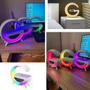 Luminária Smart G Speaker – Bluetooth, Relógio e Carregador Qi
