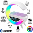 Luminária Smart G Speaker – Bluetooth, Relógio e Carregador Qi