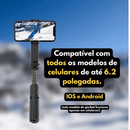 Estabilizador de Celular – Preto, Vídeos Sem Tremores