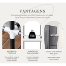 Guarda-Roupa Dobrável Cinza – Organize com Estilo e Praticidade