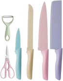 Lindo Combo 7 em 1 :⚡: 4 Facas 1 Tesoura 1 Descascador + 1 Triturador de  Brinde 🎁