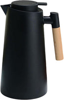 Chaleira Térmica 1L Preta – Isolamento 24h e Design Elegante