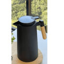 Chaleira Térmica 1L Preta – Isolamento 24h e Design Elegante