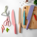 Lindo Combo 7 em 1 :⚡: 4 Facas 1 Tesoura 1 Descascador + 1 Triturador de  Brinde 🎁