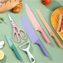 Lindo Combo 7 em 1 :⚡: 4 Facas 1 Tesoura 1 Descascador + 1 Triturador de  Brinde 🎁