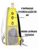 Mochila Pet Transporte para Cães e Gatos - Visão Panorâmica, Conforto e Segurança