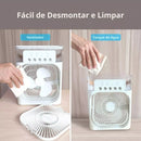 Ventilador Portatil com Iluminação Umidificador / Climatizador