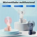 Mini Ventilador Portátil Recarregável USB Gaiatop - Compacto, Dobrável e Perfeito para Viagens - Cor Rosa