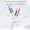 Massageador Ocular EMS Anlan – Reduz Olheiras e Bolsas, LED Azul e Vermelho