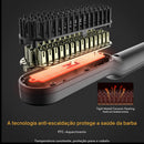 Escova Alisadora  - Escova Rotativa Quente, Cerâmica, 360°