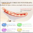 Dispositivo Facial Ouro 24K - Lifting Quente Portátil & EMS
