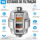 💧 Filtro de Chuveiro 15 Estágios – Água Pura para Pele e Cabelos Saudáveis 🚿✨