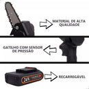 Mini Motosserra a Bateria Recarregável – Leve e Potente