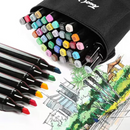 Kit Caneta Colorida Ponta Dupla 60Pçs - Dê vida a sua Criatividade!