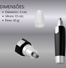 Aparador de Pelos Nariz Multiuso Prático