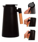 Chaleira Térmica 1L Preta – Isolamento 24h e Design Elegante