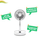 Ventilador Portátil USB Recarregável - Silencioso e Potente