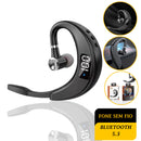 Fone de Ouvido Bluetooth 5.0 Preto – Bidirecional, Microfone e Som HD